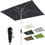 Doppler SL-AZ Alumiiniumist p&auml;ikesevari 220 x 140 cm Ristk&uuml;likukujuline v&auml;ntne vihmavari Moodne disain Tugev UV-kaitse 220 x 140 cm, antratsiitne