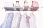 Hershii Tension Shelf Expandable Rod Closet System Heavy Duty Clothes Hanger Adjustable DIY Storage Organizer Shoe Rack
