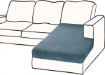 BT.WA Couchbezug, 1 St&uuml;ck, Samt, geteilt, L-Form, Sofa-Schonbez&uuml;ge, M&ouml;belschutz f&uuml;r Hunde, Haustiere (Chaiselongue oder Sofa, 3-Sitzer, Blaugr&uuml;n)