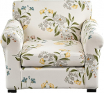 KRFOONN 2 Pieces Printed Sofa Covers, Couch Covers, Washable, Armchair, Sofa, Couch Slipcover, Furniture Protector with Elastic Bottom for Living Room (Armchair, 51)