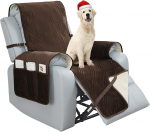 BOCTOPUG Samtbezug f&uuml;r Liegestuhl, 76,2 cm, wasserdichter Schonbezug f&uuml;r Liegestuhl, wendbar, wasserabweisend, Couchbezug f&uuml;r Hunde, Haustiere (Braun, 76,2 cm)