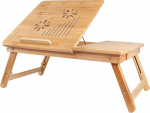 Todeco - voodilaud, kaasaskantav s&uuml;learvutilaud, reguleeritav laud suure ventilatsiooniga, materjal: materjal: Bambus, lauaosa suurus: 21,7" x 13,8"