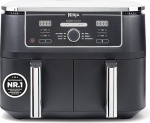Ninja Foodi MAX Dual Zone [AF400EU] kuuma&otilde;hufrit&uuml;&uuml;r, 2 suurt praadimiskambrit, 6 funktsiooni, 2 s&otilde;ltumatut garzooni, 9,5 liitrit, 65% energia kokkuhoid.