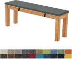 Pingipadi, pingipadi, 90 x 35 x 5 cm, eemaldatav, pestav, topelt libisemisvastane, v&auml;ga elastne, sobib aiapinkidele, kiikedele, terrassidele, sisepinkidele (s&uuml;gav soe hall).