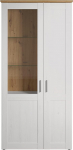 trendteam smart living - Shade - Vitriinkapp - Andersen Pine White / Artisan Oak - 9-kohaline elutoa kapp - (B x K x S) 95 x 194 x 38 cm - Klaasriiulid - kriimustuskindel