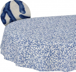 Pestav laudlina, Lootosefekt, lihtne hooldada, valmistatud puuvillast, pol&uuml;estrist, mustust h&uuml;lgav, aialina v&auml;ljas, korallsinine, ovaalne, 180 x 140 cm.