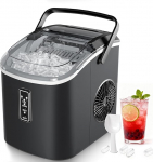 EUHOMY kodune j&auml;&auml;kuubikute tegija 9 kuubikut 6 minutiga isepuhastuv j&auml;&auml;masin 12kg/24 tundi 2 j&auml;&auml; suurust k&auml;epidemega/k&uuml;hvliga/korviga, must