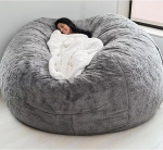 DSXH Giant Bean Bag Cover, Fluffy and Cuddly for Adults (without filling), Living Room Furniture, Party, Washable, Bean Bag, Pear, Sofa Cover, 150 x 65 cm/5ft
