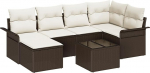 6 tk aia diivanikomplekt koos pehmendusega Hall Poly Rattan Garden Lounge Model3345438