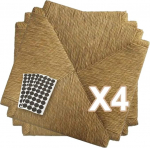 ZStyle &otilde;lgkatte komplekt mudel 117 40 x 40 cm asendusistme p&otilde;randale toolidele + vilt tasuta (4 tk)