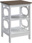 Convenience Concepts 203210WDFTW Omega k&uuml;ljelaud triivipuust plaat / valge raam