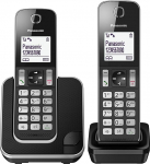 Panasonic KT-TGD312 - telefonid (DECT, lauatelefon, must, LCD, AAA, pol&uuml;foon)