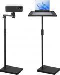 Projektori statiiv reguleeritava k&otilde;rgusega (122-154 cm), projektori statiiv, projektori statiiv, 360&deg; p&ouml;&ouml;ramine, tugev metallist alus, kandev&otilde;ime kuni 5 kg, multifunktsionaalne statiivilaud projektori/laptopi/muusika jaoks.