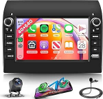 4G + 64G Android Autoradio Fiat Ducato 2008-2015/Peugeot Boxer 2/Citroen Jumper 2011-2015 Traadita Carplay Android Autonavigatsioon GPS WiFi 7-tolline autoraadio Bluetooth FM/RDS 32 EQ/SWC tagantj&auml;rele