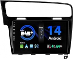 SXAUTO - Sisseehitatud DAB - Android 13 IPS autoraadio sobib Golf 7 (2013-2018) - Sisseehitatud Carplay/Android Car/DSP - Kaamera + MIC - 4G + 64G - AHD 360-CAM SWC Fast-Boot WiFi - 2 DIN 10.1 tolli - Mustanahaline