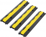 CREWORKS kaablisild p&otilde;randapakk 3 2 kanaliga kaablikanal p&otilde;randale kaablikanal Outdoor 100 x 25 x 5 cm kaablikate Override kaitse kaablile 5T kaablikaitse p&otilde;rand kummist parklate jaoks,