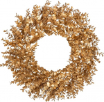 Arborus j&otilde;ulup&auml;rg Kunstlik eukal&uuml;pti p&auml;rg kuldne 51 cm j&otilde;ulugirlande uksep&auml;rg j&otilde;ulukaunistus p&auml;rg kunstlik p&auml;rg j&otilde;ulukaunistuseks advendikaunistus ukse kaunistuseks