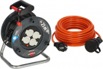 Brennenstuhl Garant V2 kaablirull, 25 m kaabel ja Bremaxx pikenduskaabel (10 m oranži v&auml;rvi kaabel, v&auml;litingimustes kasutamiseks IP44, toitejuhe v&otilde;ib kasutada kuni -35 &deg;C, &otilde;li- ja UV-kindel)