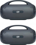 PNI 2 komplekti FunBox BT600 kaasaskantav k&otilde;lar, mis on &uuml;hendatud Bluetoothiga ja millel on stereohelifunktsioon 65 W IPX4