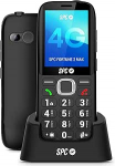 SPC Fortune 2 Max - 4G vanem mobiiltelefon, kriimustuskindel 2,4-tolline XL-ekraan, suured nupud, 104 dB helisignaal, laadimisjaam, SOS-nupp, j&auml;&auml;profiil, kaugkonfiguratsioon, kuni 7 akut sisaldav aku.