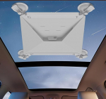 Mwin Starlink Mini autokinnitus - vastupidav Starlink Mini tarvikute iminapakettide kinnitus - tugev iminapakettide disain, s&uuml;sinikterasest kinnitus stabiilse satelliidisignaali jaoks matkaautodes (valge)