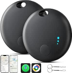 Air Tracker Android, 2 t&uuml;kki Smart Tag Double System Key Finder Key Finder, mis &uuml;hildub iOS-i Android-seadmetega, Bluetooth Key Tracker Smart Tracker v&otilde;tmete, pagasi, kohvri jaoks