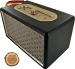 SCHWAIGER 661705 Retro Bluetooth k&otilde;lar Vintage k&otilde;lar nahast puidust korpuse aku HiFi muusikakast koos Jack kaabliga Micro USB kaabliga