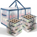 Hearth & Harbor suur plastist hoiukast reguleeritavate vaheseinadega 128 j&otilde;ulukaunistusele v&otilde;i -kaunistusele