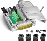 PENGLIN DB15 Male No Soldering 2 Row Metal Housing 15 Pin RS232 D-SUB Male Serial Adapter