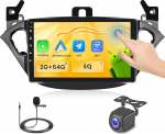 Fuluku 2+64G Android autoradio Opel Corsa E 2015-2019/Opel Adam 2013-2016 juhtmevaba Carpaly & Android Car, 9-tolline IPS puuteekraaniga raadio Bluetooth/GPS/Reversioonikaamera/FM/WiFi/SWC/26UIga