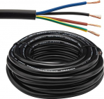 URCIANOW RVV Wire 4x0.75mm&sup2; 18 Gauge 4 Core Extension Lead Copper Wire 5M 18AWG Extension Lead PVC kaabel kodu/kontori/t&ouml;&ouml;stuse jaoks