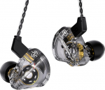 Yinyoo CCZ DC01 PRO IEM k&otilde;rvaklapid koos kaabliga, &scaron;okeerivad Bass In-Ear Monitoring k&otilde;rvaklapid, professionaalne V-kujuline meeleolu, v&otilde;imas magnetiline komposiitmembraan k&otilde;rvaklapid m&auml;ngimiseks, muusikud