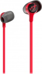 HyperX Cloud Earbuds II Wired Gaming Earbuds 14mm Driver Sisseehitatud mikrofon 4 k&otilde;rvaklappide suurused 3,5 mm pistikupesa koos k&otilde;va korpusega PC konsoolile mobiilseadmetele Punane