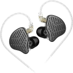 LINSOUL KZ x HBB PR2 13.2mm Planar Driver In-Ear Monitor, Nanoscale membraan, eemaldatav 0.75mm 2-pin h&otilde;betatud OFC kaabel m&auml;ngudeks (must, ilma mikrofonita)