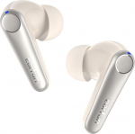 EarFun Air Pro 3 In-Ear Bluetooth k&otilde;rvaklapid - 43 dB h&uuml;briidne aktiivne m&uuml;rasummutus, HiFi heli Qualcomm aptX Adaptive, 6 mikrofoni CVC 8.0 k&otilde;ned, Multipoint, 45H aku, App Control, Kaerav&auml;rvi valge
