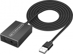 XMSJSIY USB optiline SPDIF Toslink 3,5 mm Jack Audio Adapter konverter TV, PS5, PS4, PC, s&uuml;learvuti, nutitelefoni heliboksi v&otilde;imendisse, 1,2 m / 3,9 ft