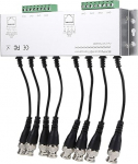Leapiture 8CH HD passiivne video balun BNC mees UTP kaabli konverter CCTV video Balun transiiver kaameras&uuml;steemile