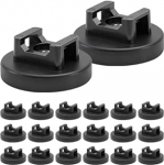 Magnetilised kaablihoidjad, 36mm alus, magnetiline kaablihoidja, magnetiline kaablihoidja alus, kaablihoidja klambrid koju, kontorisse, kaabli organiseerimiseks, 20 pakki