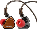 LINSOUL 7Hz x Crinacle Zero:2 In-Ear Monitor, uuendatud 10 mm d&uuml;naamilise juhi IEM, juhtmega k&otilde;rvaklapid, m&auml;nguk&otilde;rvaklapid, OFC IEM kaabliga muusikutele (C-t&uuml;&uuml;pi mikrofon, oranž)