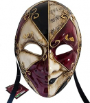 K&auml;sitsi valmistatud maskiball mask Joker Face Mask Fancy Dress Party Carnival Mehed