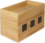 LogiLink KAB0076 - Kaablikarp keskmise suurusega (255 x 140 x 165 mm), bambus