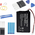 PONDWAY 1800 mAh 3.7 V asendusaku GPS aku, mis &uuml;hildub Garmin ZUMO 340LM 350LM 390LM 361-00059-00 GPS navigatsioonis&uuml;steemi Sat NAV laetav Li-ion pol&uuml;meer akupakett koos remondit&ouml;&ouml;riistaga.