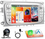 Android 15 auto multimeedia m&auml;ngija 7 HD puuteekraaniga autoraadio audio Bluetooth GPS CarPlay ja Android auto WiFi Dash Camera FM raadio vastuv&otilde;tja upgrade s&uuml;steemi spetsialiseeritud m&auml;ngija tugi AI DSP Voice Assi