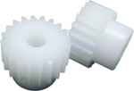 GTPBAO Pack of 2 POM Gear with Straight Teeth, 0.5 Module, 49 Teeth, Cylindrical Spur Gear with Level 0.5 m, 49 Teeth, Plastic Spur Pinion Steering Hardware (3.17 mm Bore)