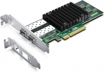 10Gtek 10Gb PCI-E v&otilde;rgukaart, Dual SFP+ port, koos originaal Intel X710-BM2, PCI Express Ethernet LAN adapteri toetus Windows Server/Windows/Linux/ESX, V&otilde;rdle Intel X710-DA2-ga