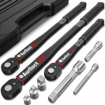 P&ouml;&ouml;rdemomenti mutriv&otilde;ti 1/4 tolli ja 3/8 tolli ja 1/2 tolli, 9-osaline p&ouml;&ouml;rdemomenti v&otilde;tmekomplekt 5-55 Nm, 10-140 Nm, 20-230 Nm, 72 hammast p&ouml;&ouml;ratav rattapea jalgratta, mootorratta, auto jaoks