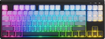 ZIYOU LANG M87V2 kolmerežiimiline m&auml;nguklaviatuur - juhtmeta, Bluetooth, juhtmega, RGB taustavalgustus, pehmed silikoonist vaiksed l&uuml;litid, k&uuml;lgmised klahviklapid, 4000 mAh aku, 87 klahvi kompaktne paigutus
