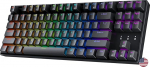 Geeky GK80 TKL | Hot Swapable mehaaniline m&auml;nguklaviatuur | 87 klahvi mitmev&auml;rviline RGB LED taustvalgustus PC/Mac m&auml;ngijatele | ANSI US American Layout (must, mehaaniline pruun)