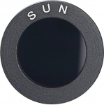 Astronoomilised teleskoobi tarvikud 1" mustad p&auml;ikesefiltrid t&auml;isalumiiniumist standardkeermega Astro Optics okulaarile