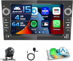 4+128G Android 15 autoraadio Ford Focus 2004-2011 koos 9-tollise sisekraaniga, mis toetab traadita Carplay ja Android auto peeglilink raadio FM/RDS GPS WiFi BT SWC